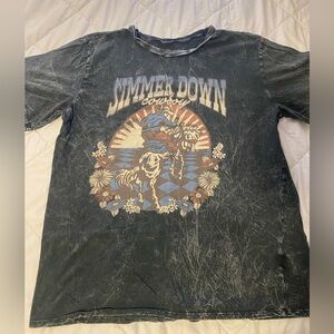 Summer down cowboy graphic tshirt